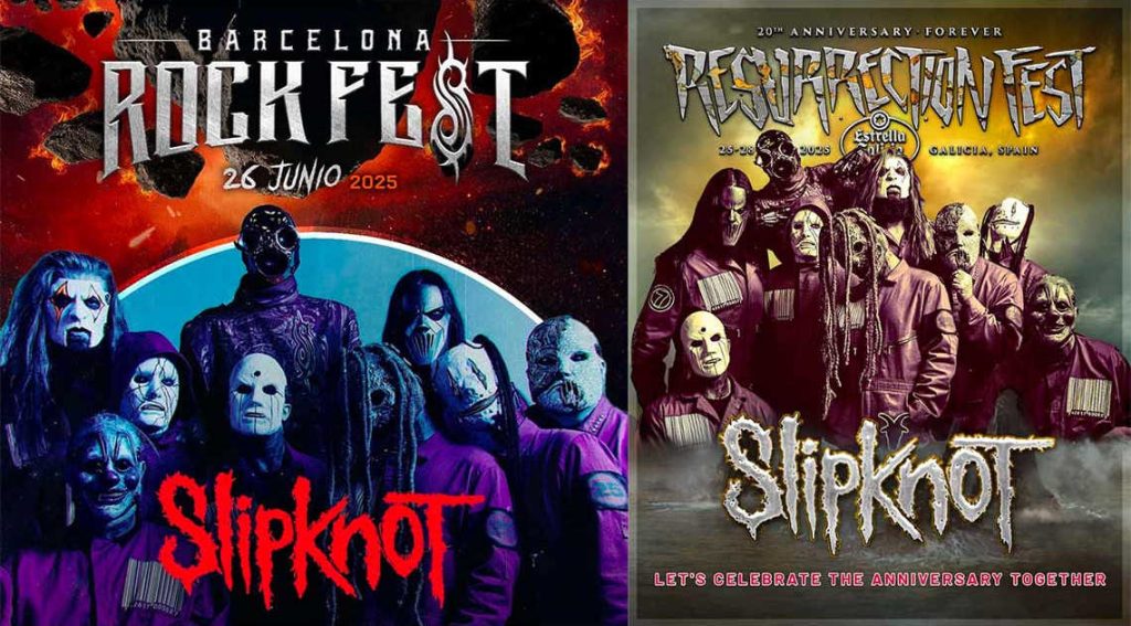 Slipknot estarán en el Resurrection Fest y Barcelona Rock Fest