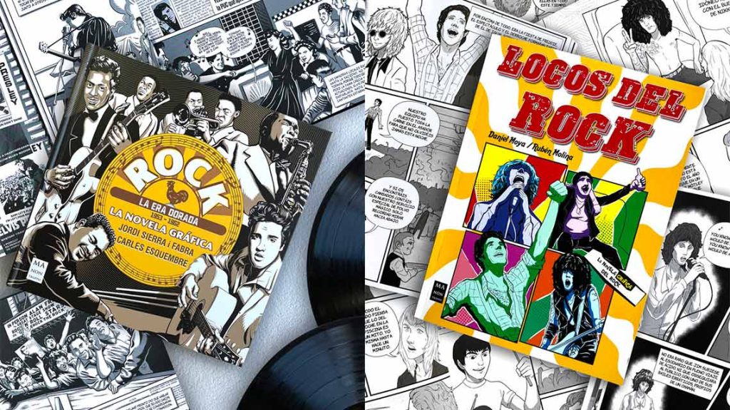 «Rock. La Novela Gráfica…» y «Locos del Rock»: dos novelas gráficas de Redbook Ediciones